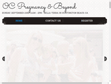 Tablet Screenshot of ocpregnancyandbeyond.com